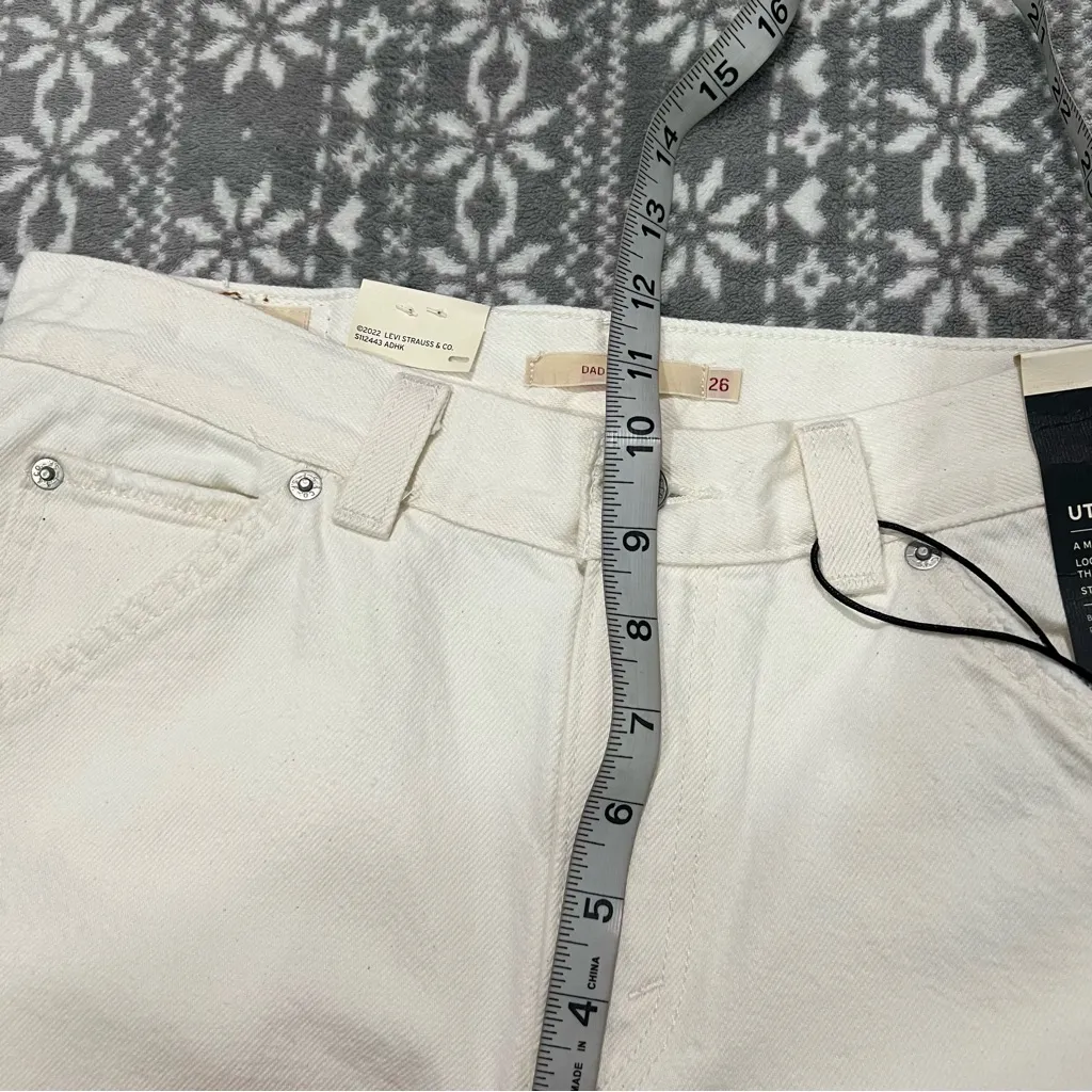 Levi's‎ Premium Dad Utility Jeans High Waist Straight Leg Size 26 - Image 11