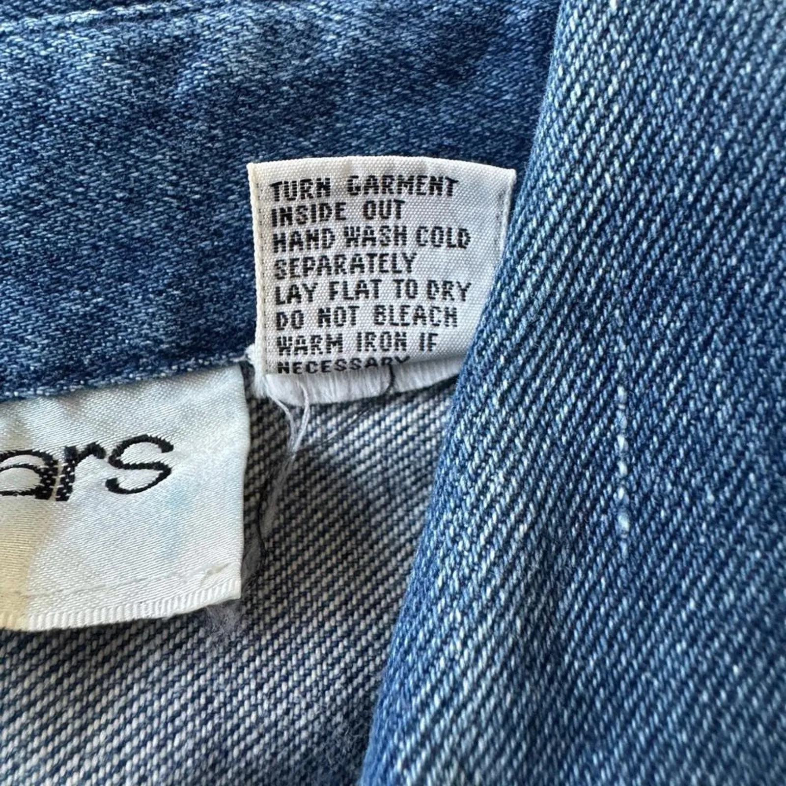 Vintage ‘90s Cedars Embellished Denim Relaxed Fit Long Sleeve Button Down Shirt Blue Size M - Image 6