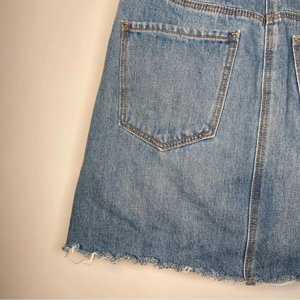 Old Navy Blue Denim Mini Skirt Jean Coastal Cowgirl Y2K Western Festival Rodeo 0 - Image 5