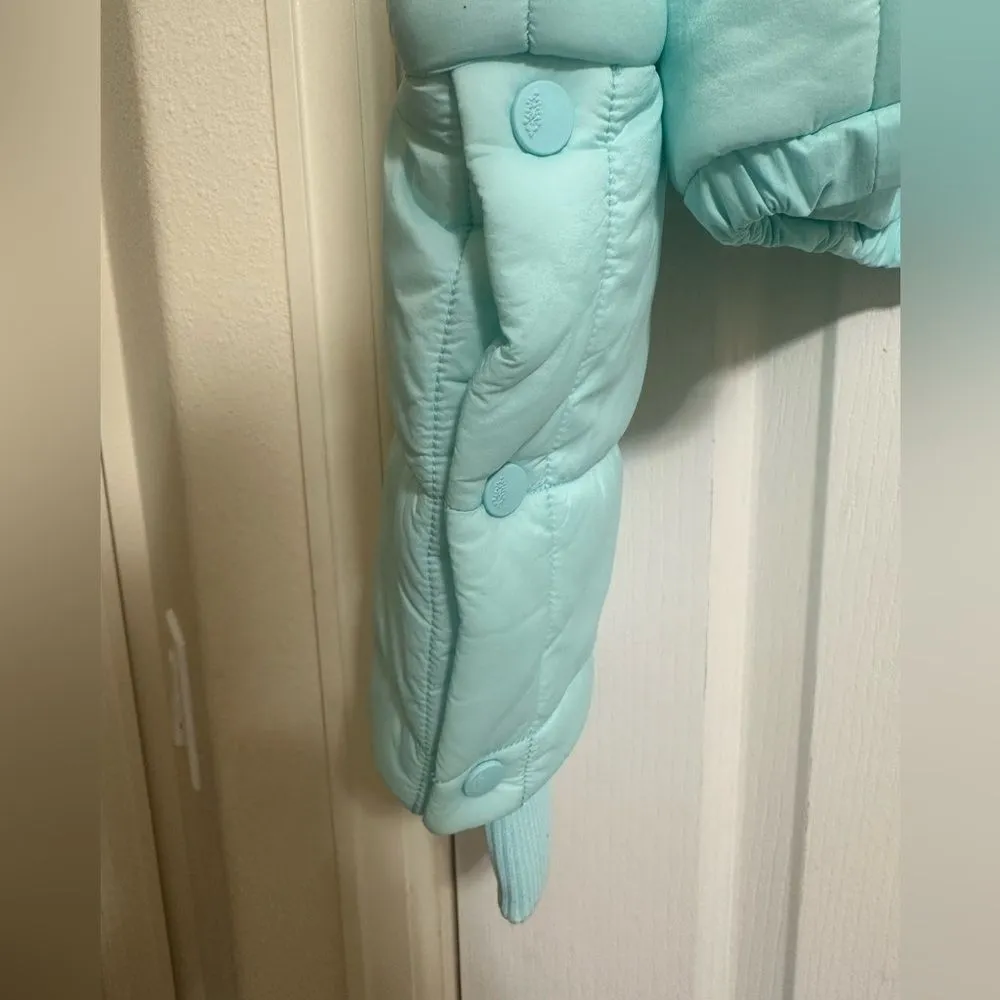 FP Movement High Frequency Cropped Puffer Jacket Coat Ski Snow Winter Large Blue - Image 5