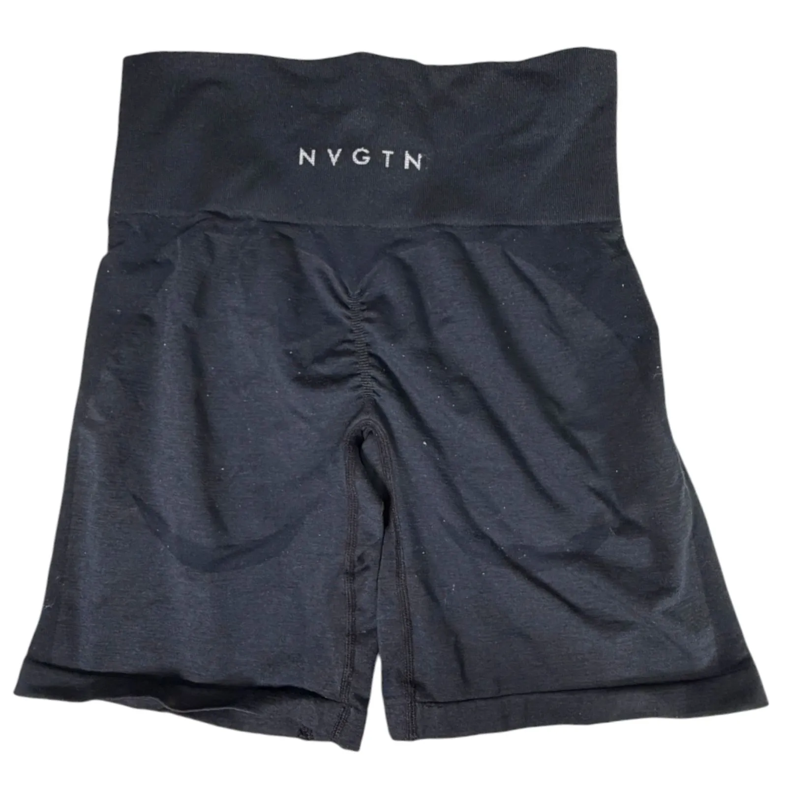NVGTN Black Scrunch Compression Bike Biker Shorts Size Small - Image 2