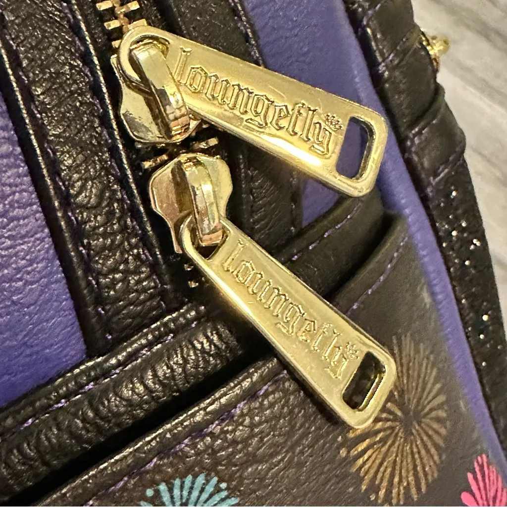 Disney Parks 2022 Mickey Main Attraction Castle Fireworks Backpack Bag Loungefly - Image 7