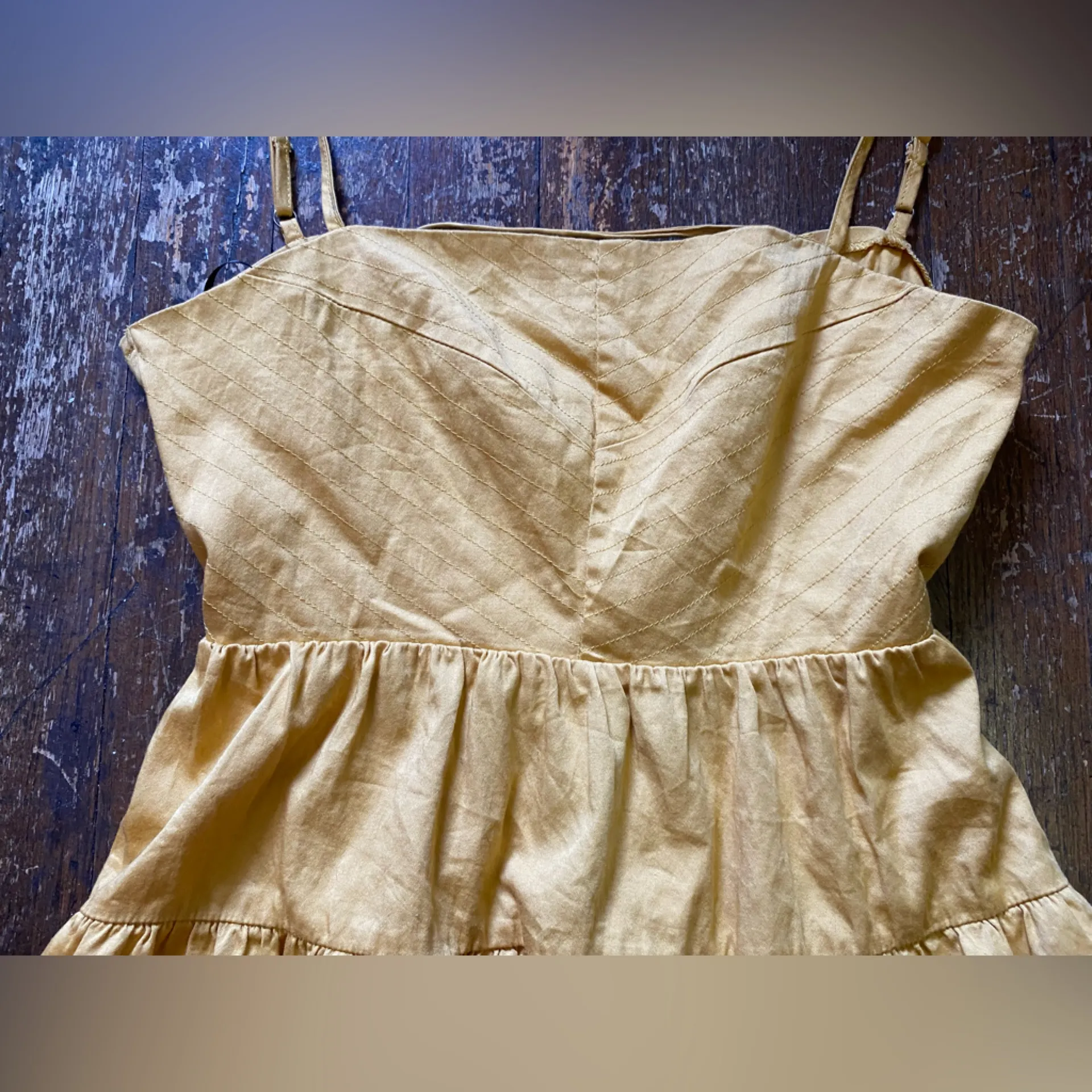 Forever 21 Marigold Babydoll Cutout Mini Dress Size SM - Image 4