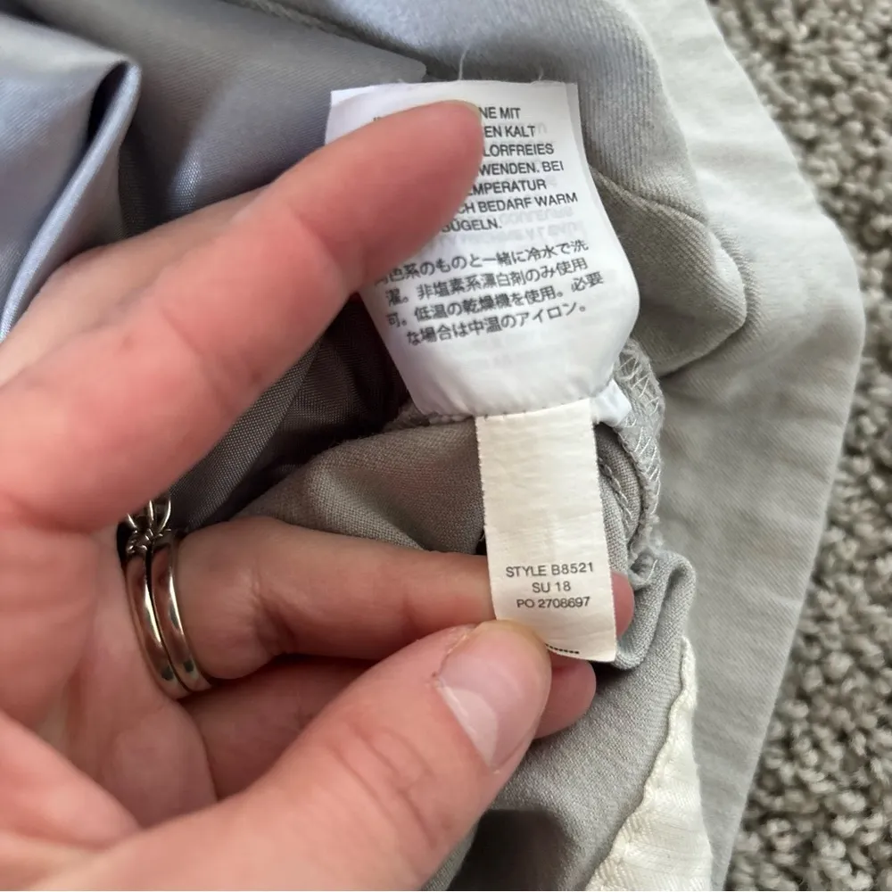 J. Crew Women Martie Pant In Bi-Stretch Cotton Light Gray Size 8 - Image 7