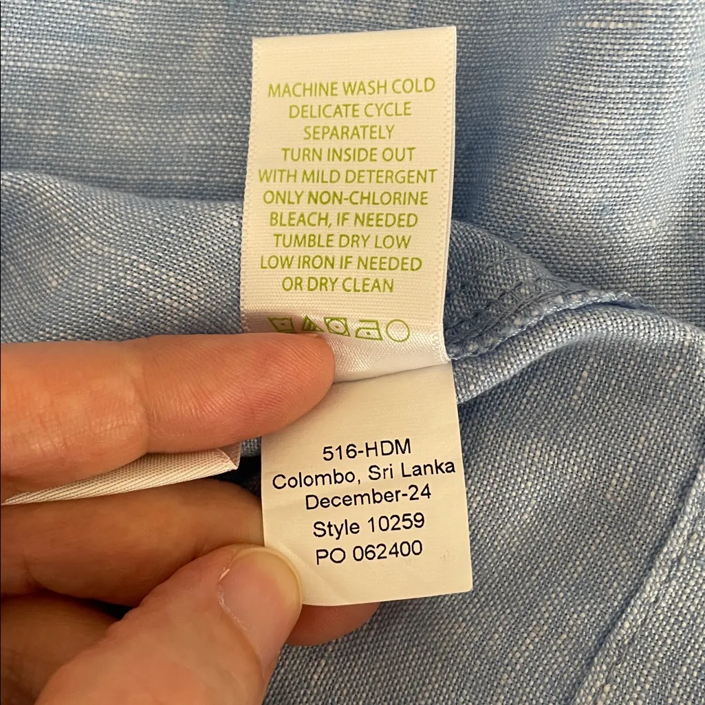 LILLY PULITZER 31" Deri Lagoon Linen Palazzo Pant in Beckon Blue Size L - Image 14