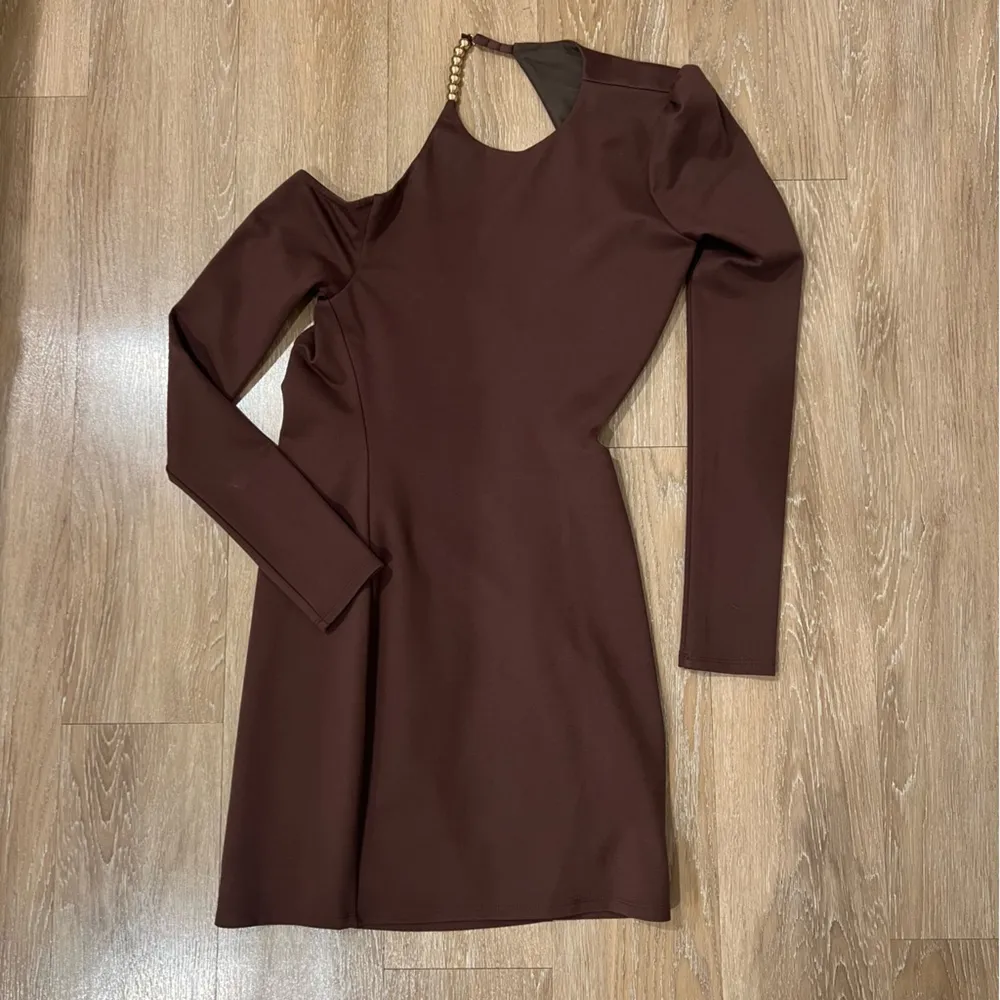 NEW Camila Coelho Maya Mini Dress in Chocolate Brown - Image 4
