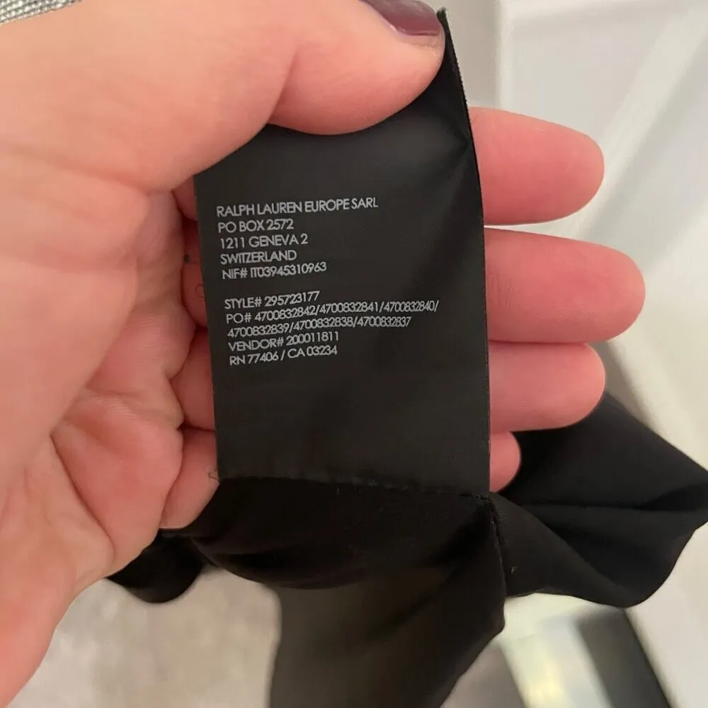 Club Monaco Grey Plaid Long Silk Sleeve Deeyone Dress Size 2 - Image 5