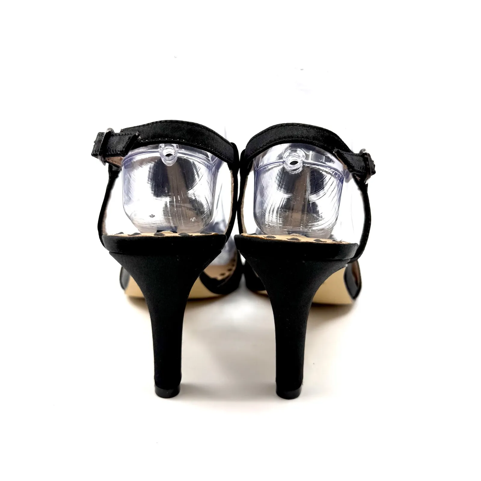 Alex‎ Marie Womens Black Beaded T Strap Heel Sandal Evening Party Shoes Size 9M - Image 4