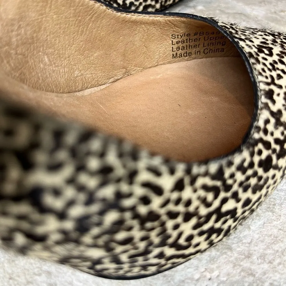 Madewell The Maddie speckled Calf leather Hair Heels sz 7 - Image 5