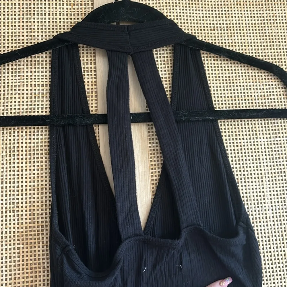 Abercrombie & Fitch Black Ribbed Bodysuit - Image 4