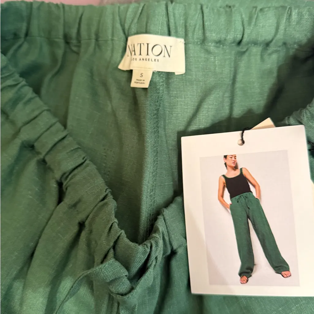 Nation LTD Lucia Linen Wide Leg Pants - Image 4