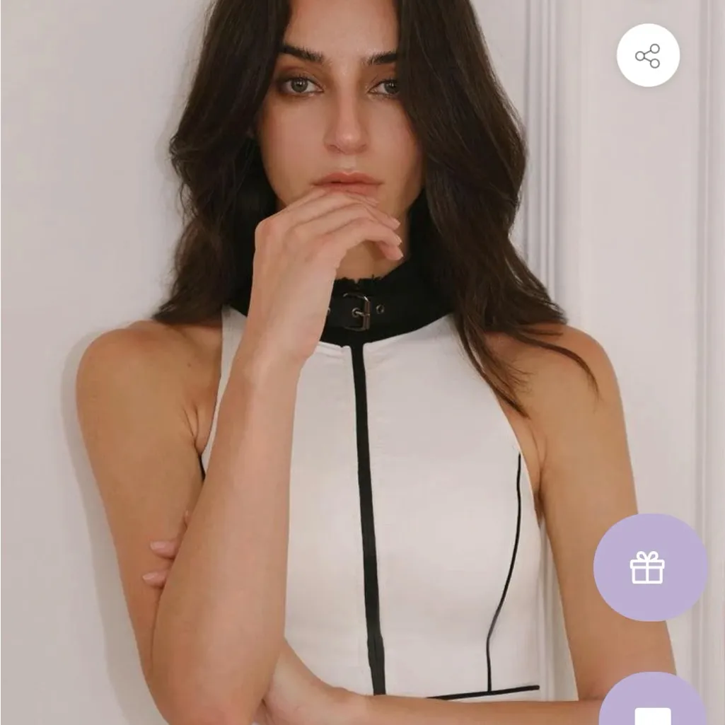 Wiskii Future Playground dress in cream and Black Women's tennis, pickeball White - Image 2