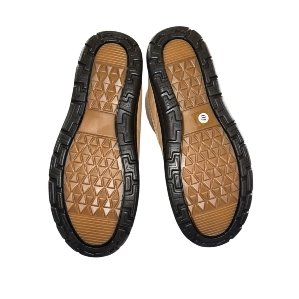 Women's Tan Faux Fur Lined Snow Boots Water Resistant Size 9 - Image 8