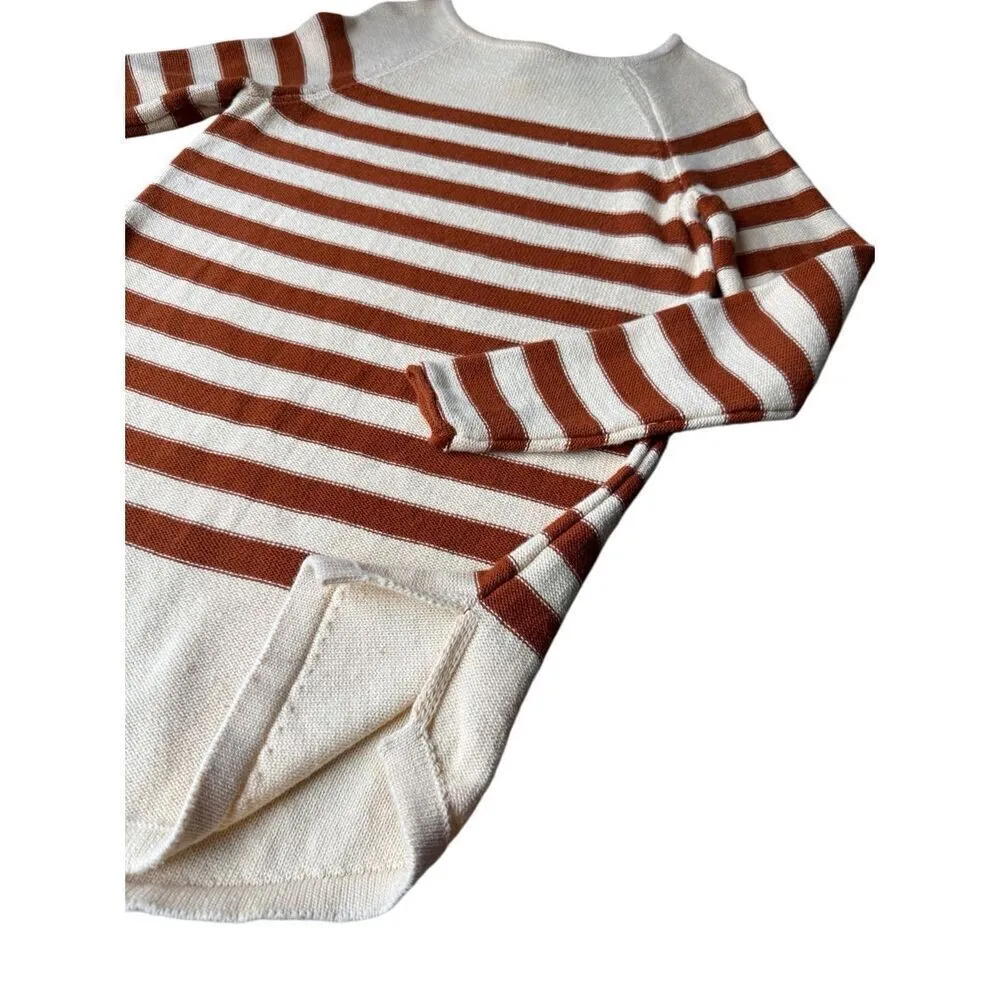 Free People Beach 100% Cotton Striped Renegade Tunic Sweater - Image 7