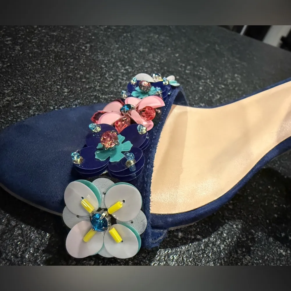 Nordstrom BP LULU Blue Floral Women's size 8.5 heel! Multi - Image 7