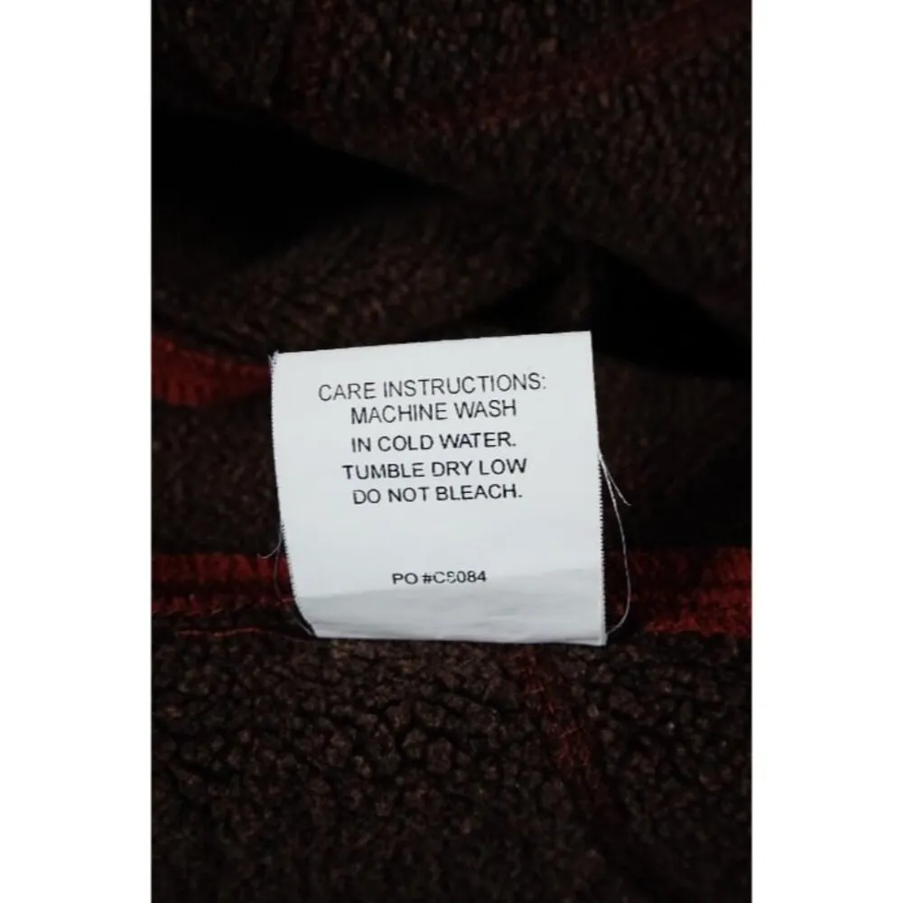 Outback Trading Company Faux Suede Fleece Lined Front Zip Vest Women’s Size S Red - Image 9