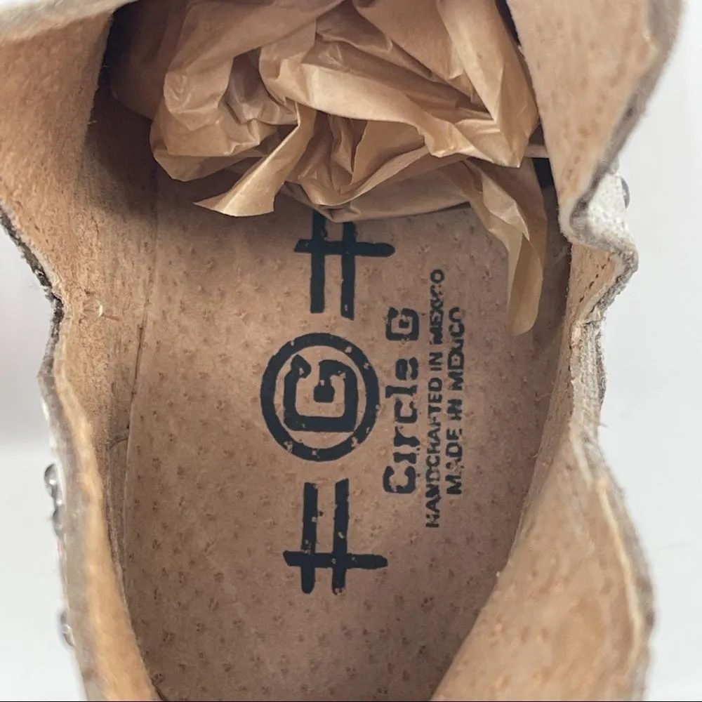 Corral Circle G Copper Overlay Cut Out Ankle Boots Booties Size 5.5 - Image 92