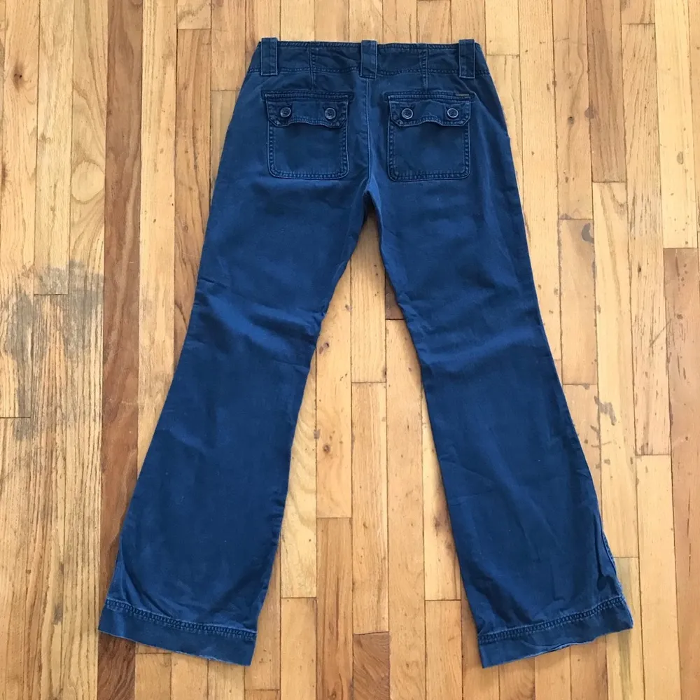 Abercrombie & Fitch Navy Blue Wide Leg Pants Sz 2 - Image 5