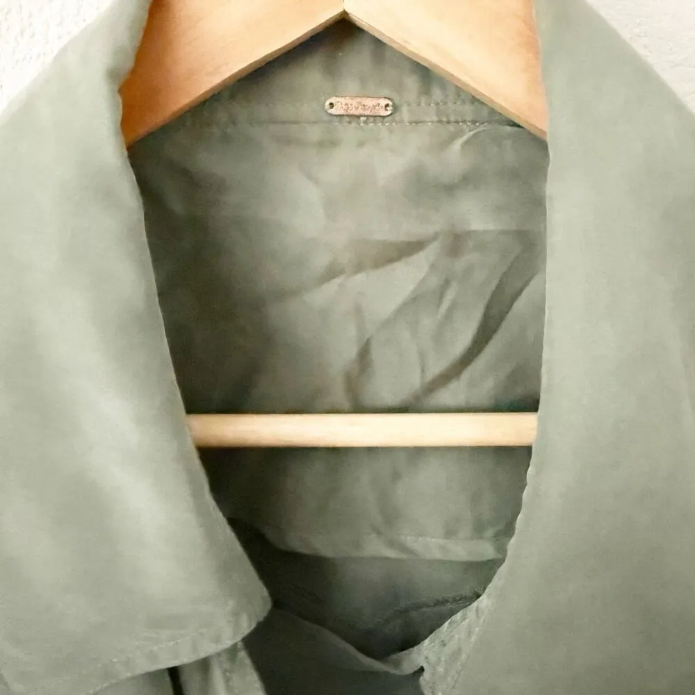 FREE PEOPLE | The Lea Jacket Olive Green Double Breasted Military Style | XL - Image 6