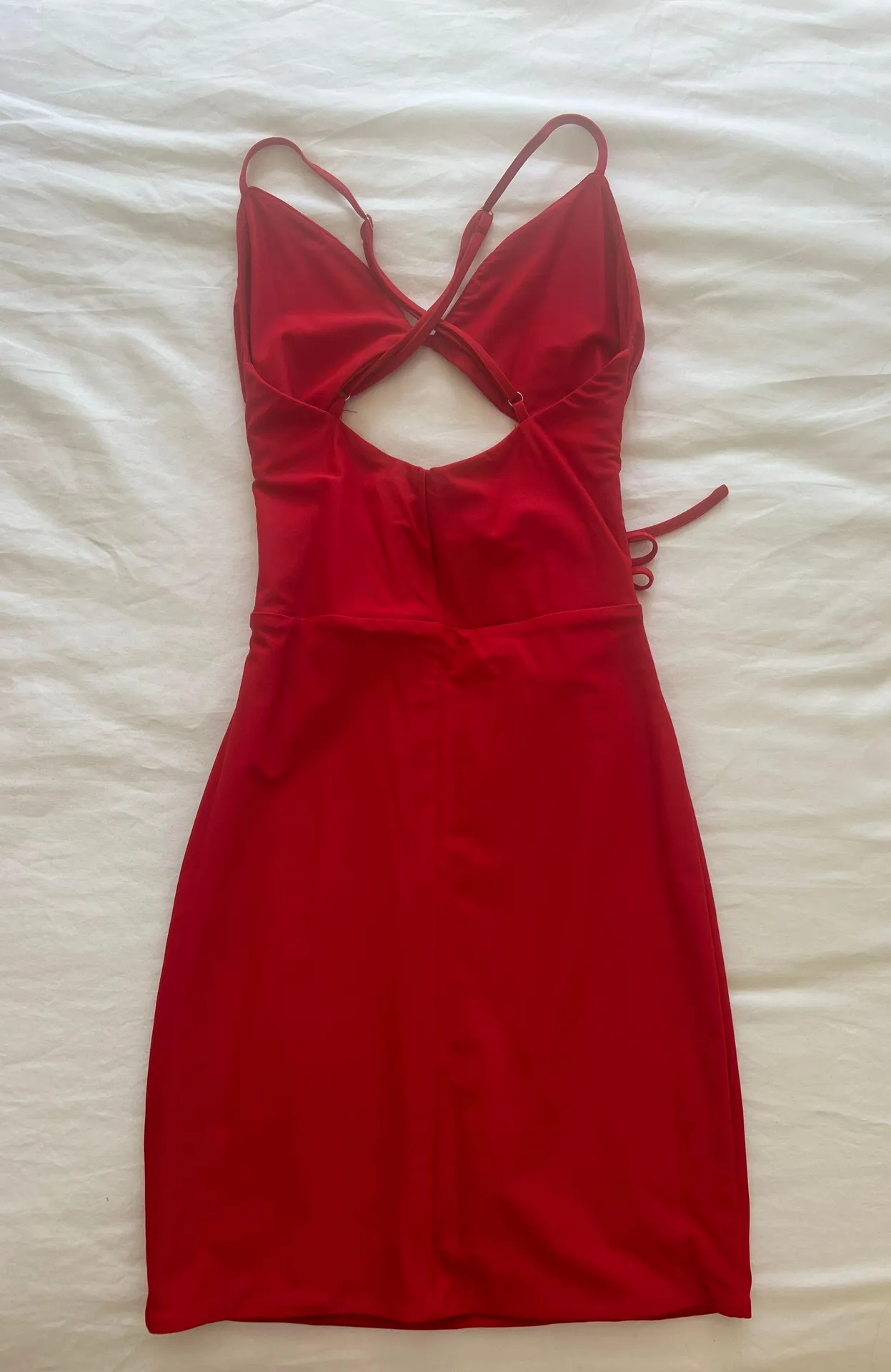 Kelsey Red Bodycon Dress - Image 5