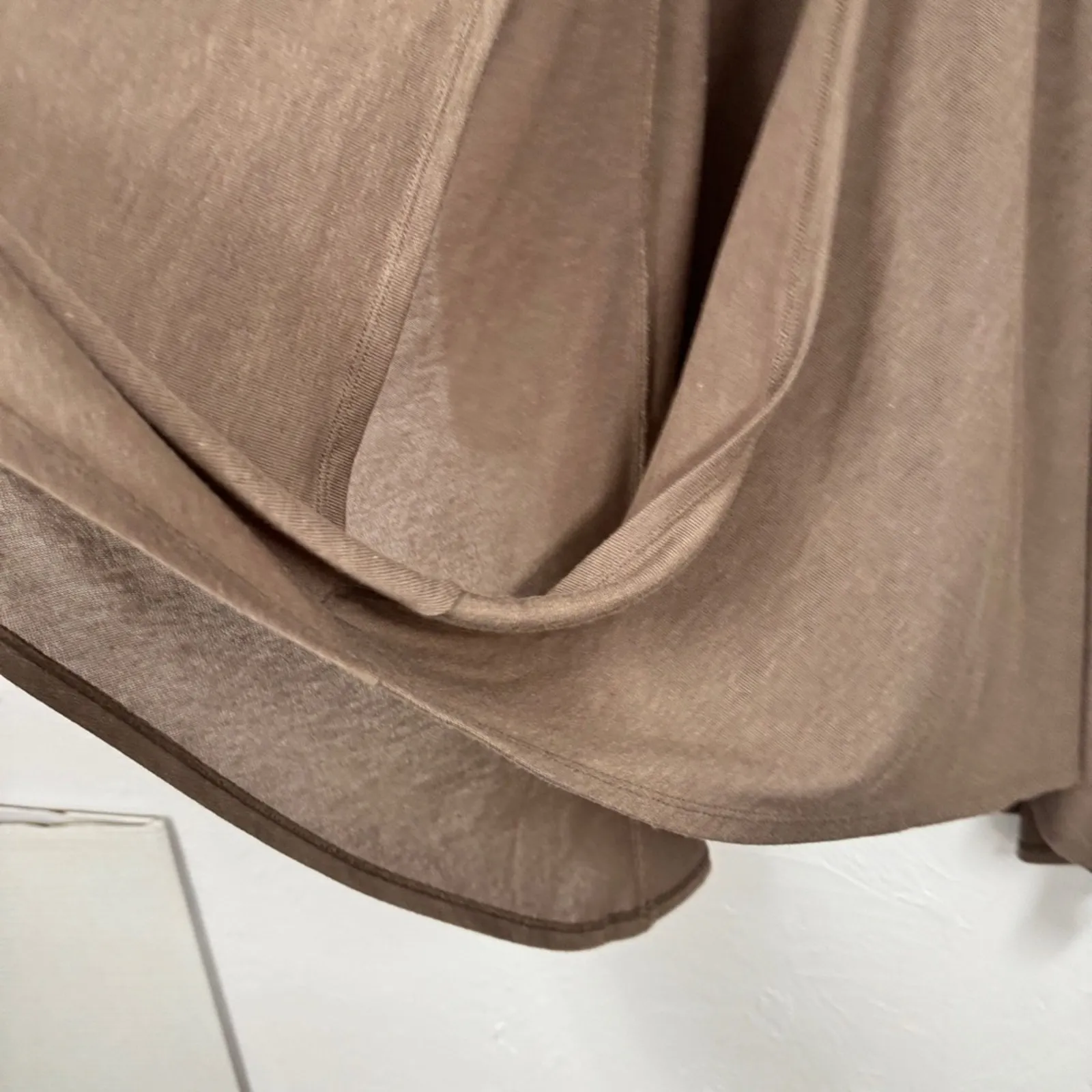 Chicos Brown Wrap Cardigan Sweater Womens XS Cape Preppy Cozy Casual - Image 10