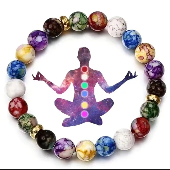 7 Chakra Bracelet Yoga Balance - Image 2