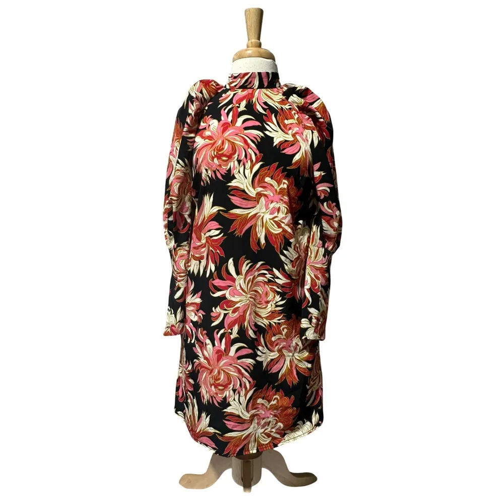 Who What Wear Wallpaper Mums Highneck XSmall Dress - Image 2