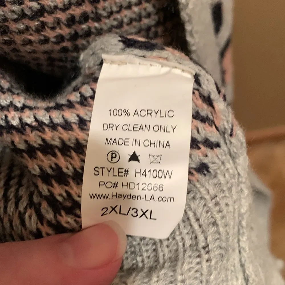 Hayden open front cheetah print cardigan duster 2XL/3XL gray/pink/black - Image 6