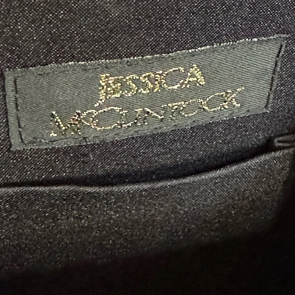 Vintage Jessica McClintock Black Floral Bead Embroidered Evening clutch purse - Image 7