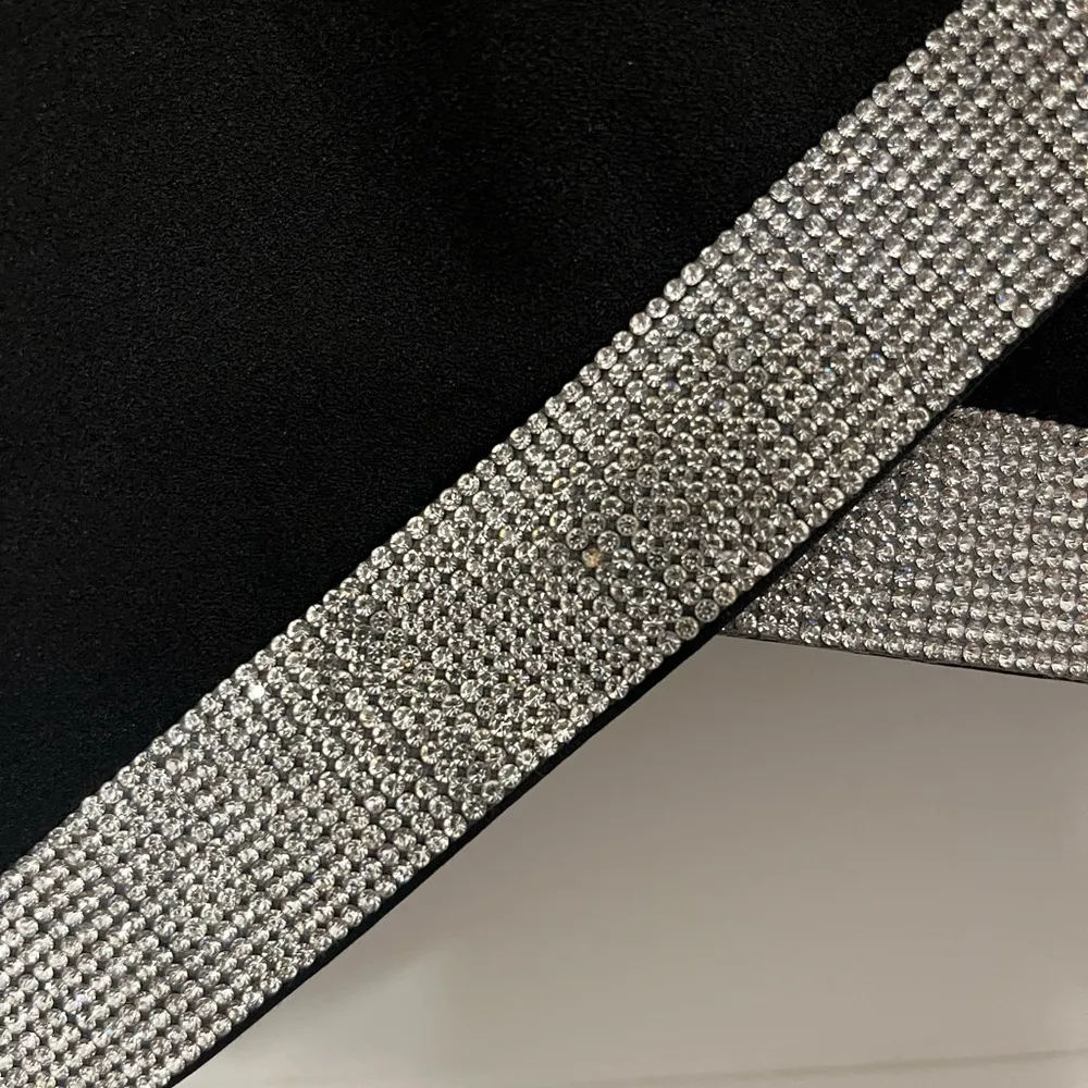 Black Cocktail with Silver Rhinestone Trim Size 4 - Image 7