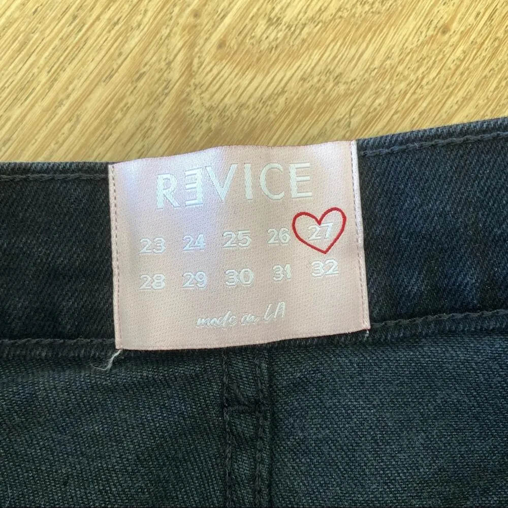 Revice - Skinny Jeans with Gathered Side Detail in Black - Image 4