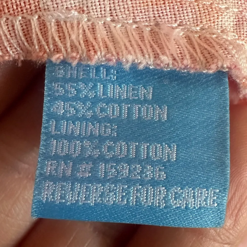 J.Mclaughlin Cerise Linen Wrap Dress size medium - Image 5