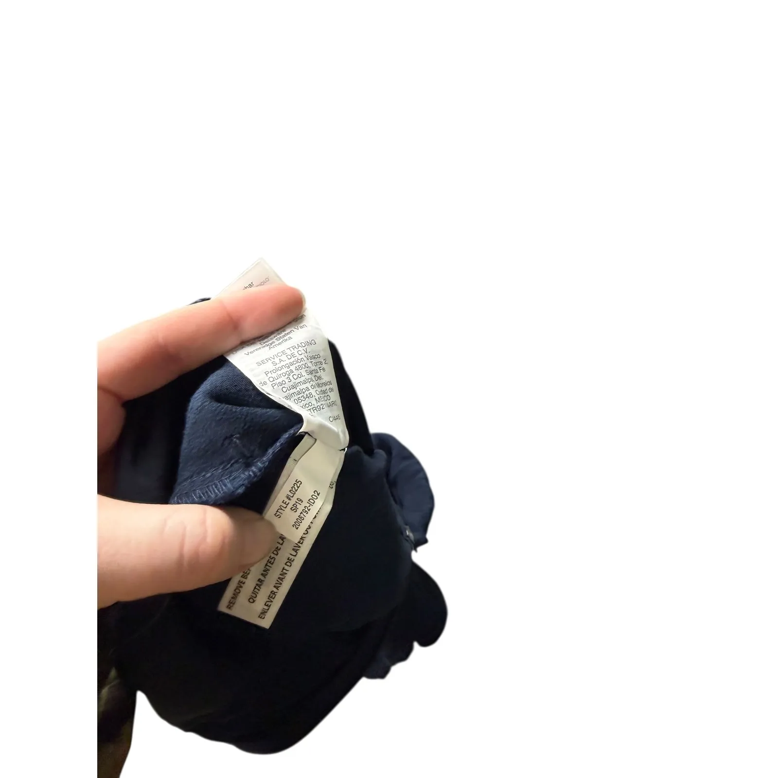 Madewell Navy Blue Button Front Wide Leg Jumpsuit Size 00 - Image 7