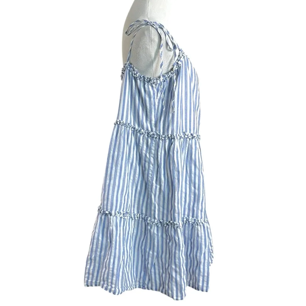Rails Caralyn Dress Lighthouse Stripe Size Large Preppy Summer Babydoll Coastal - Image 6