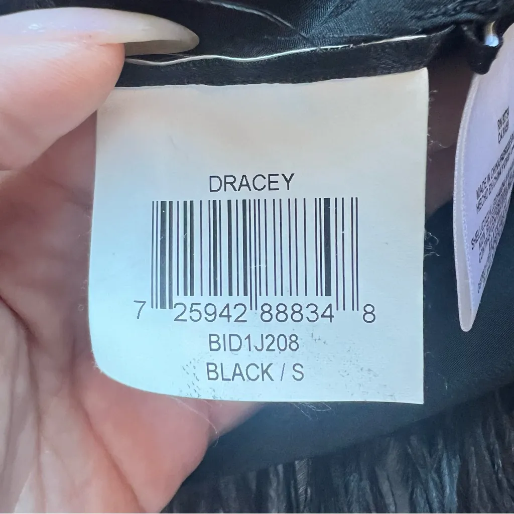 BCBGMaxAzria Dracey Sequin Feather Top Size Small - Image 9