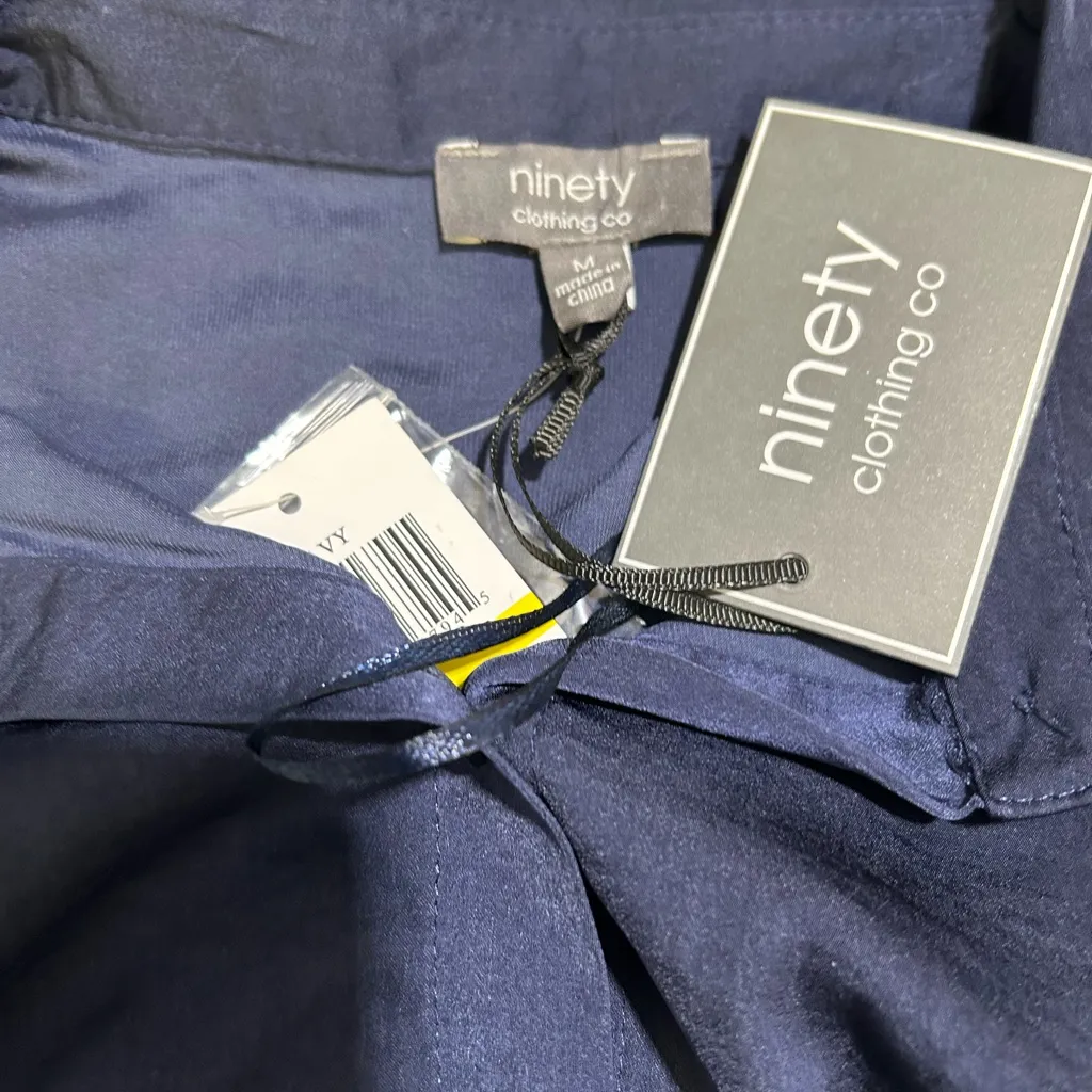 Ninety Dark Blue Sequin Pocket Button - Image 5