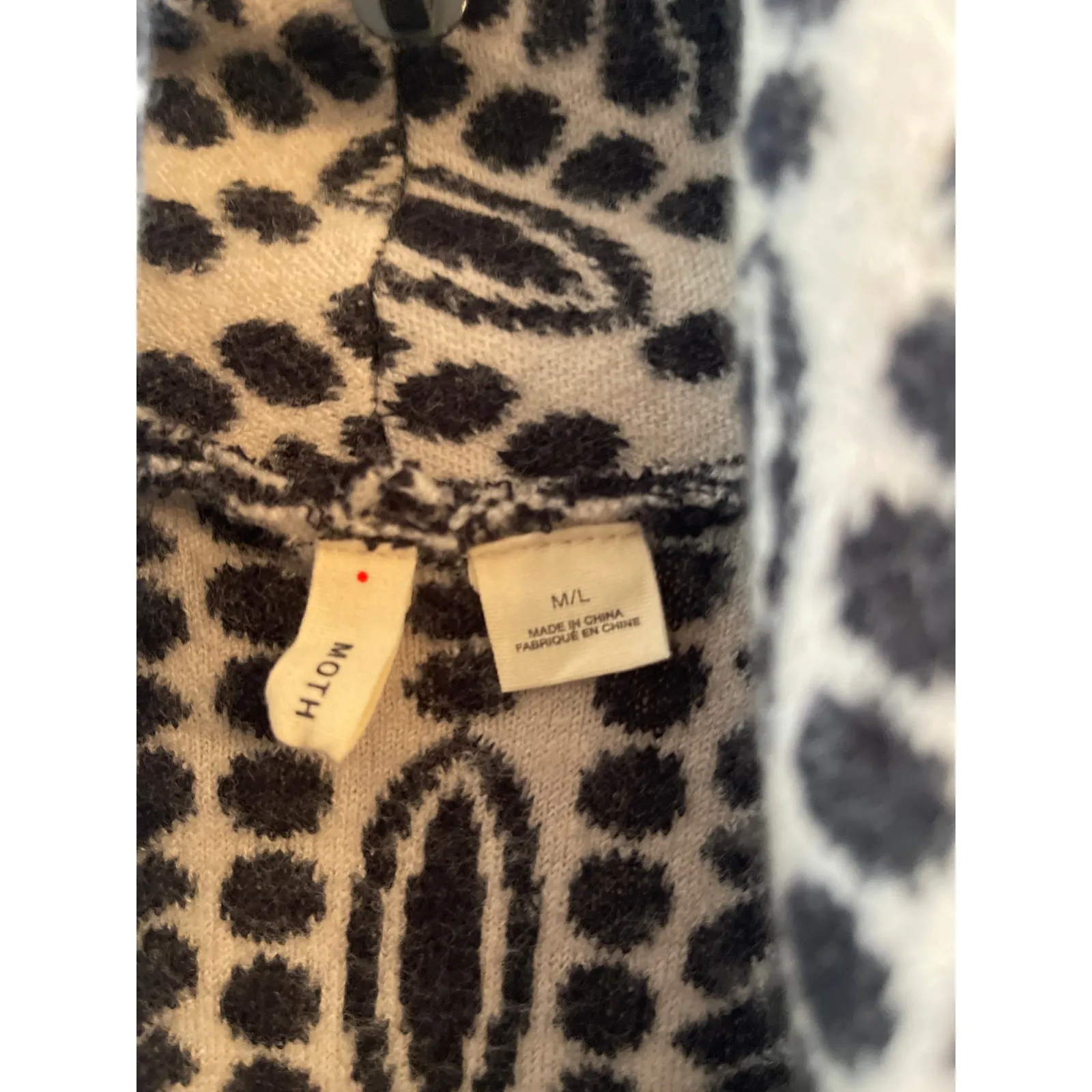 MOTH for Anthropologie felted wool blend open front duster sweater vest. M/L Black Size undefined - Image 2