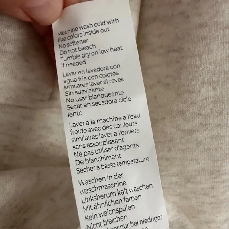 Fabletics NWT Cozy Fleece Cropped Shirt Jacket Size: L Color: Bone Heather - Image 11