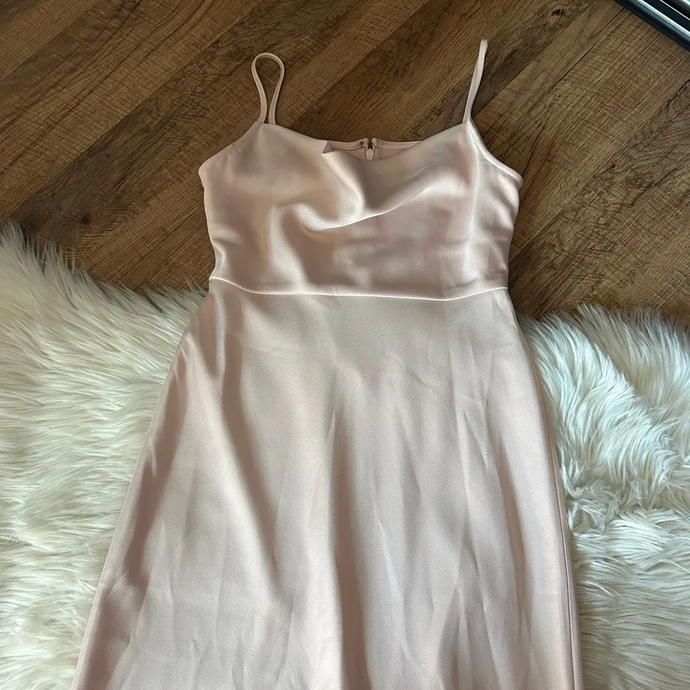 SACHIN + BABI Cali Satin Cowl Neck Dress In Champagne - Image 5