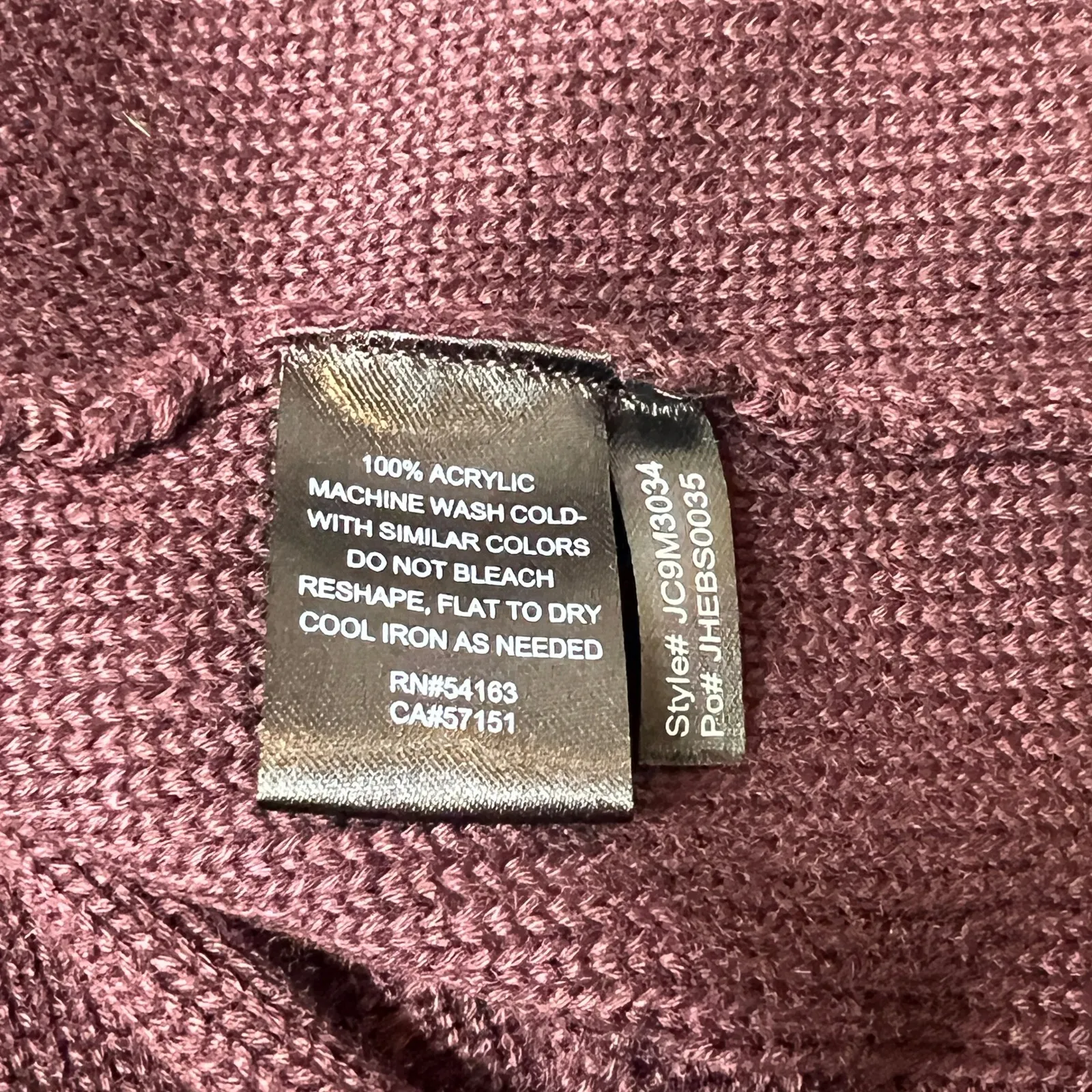 Jessica Howard Women's Size S Burgundy Cable Knit Sweater Dress Long Sleeve - Image 7