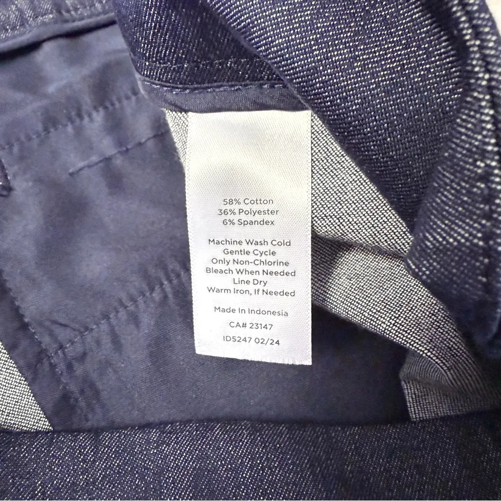 Talbots Chatham Ankle Pants – Size 4 – Dark Chambray - Image 4