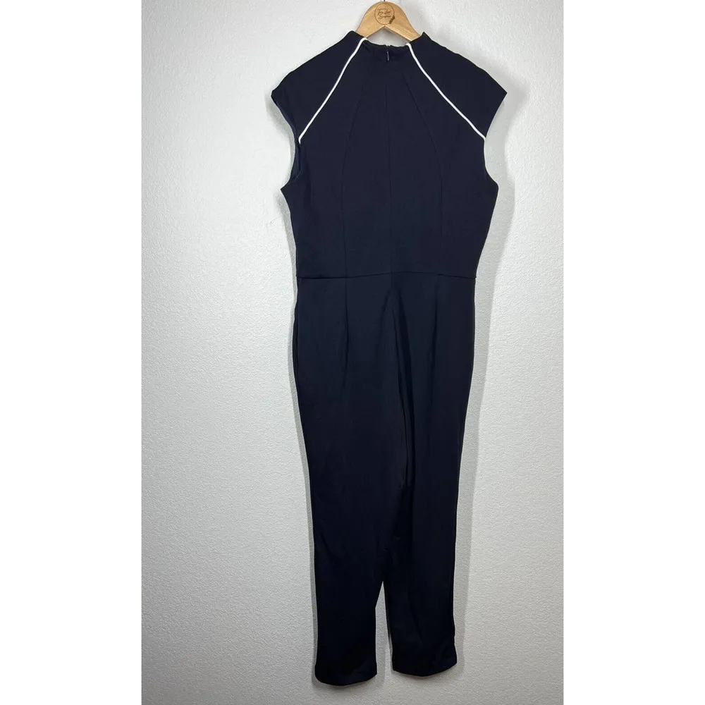 Alexia Admor Niamah Jumpsuit Size XL Navy - Image 6