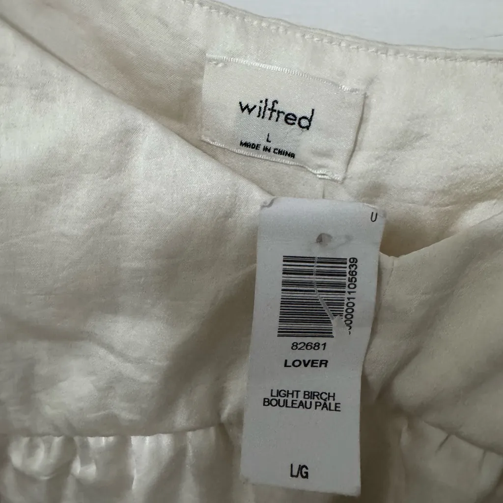 Aritzia Lover babydoll blouse White Size L - Image 2