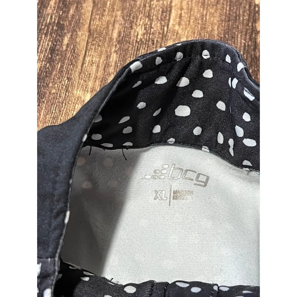 Bcg  XL Tight Fit Quarter Zip Black White Pullover - Image 3