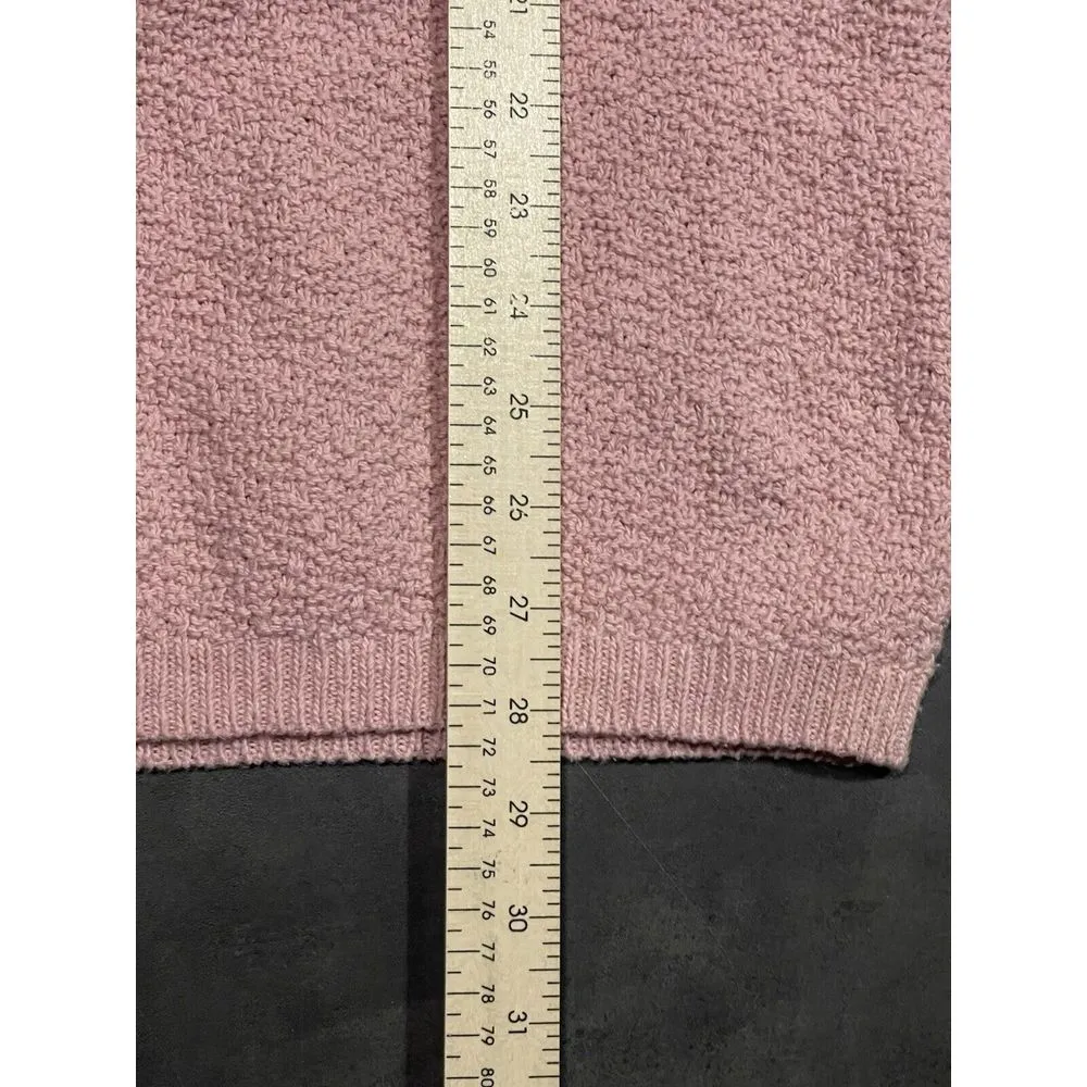 Basic Editions Womens Sweater Pink Size S Long Sleeve Pull Over‎ D - Image 4