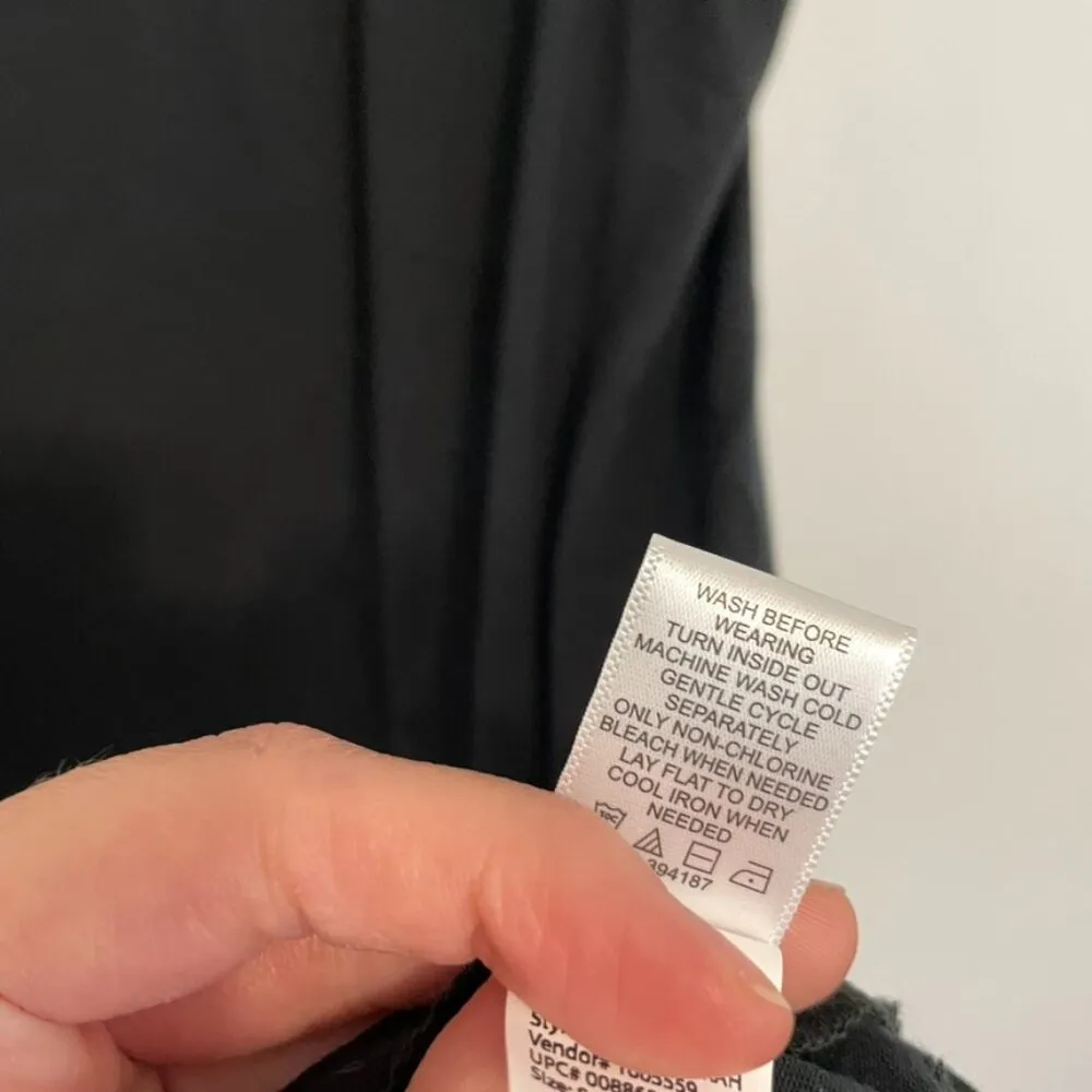 LOGO BY LORI GOLDSTEIN Layers Tank Top with Broomstick Hem Black Polka Dot Mesh - Image 12