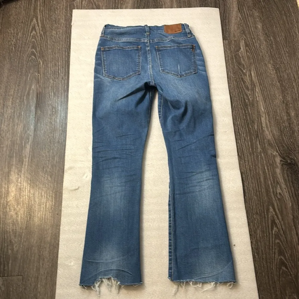 Madewell Cali Demi Boot Button Up Fly High Rise Frayed Raw Hem Skinny Jeans 26 - Image 6
