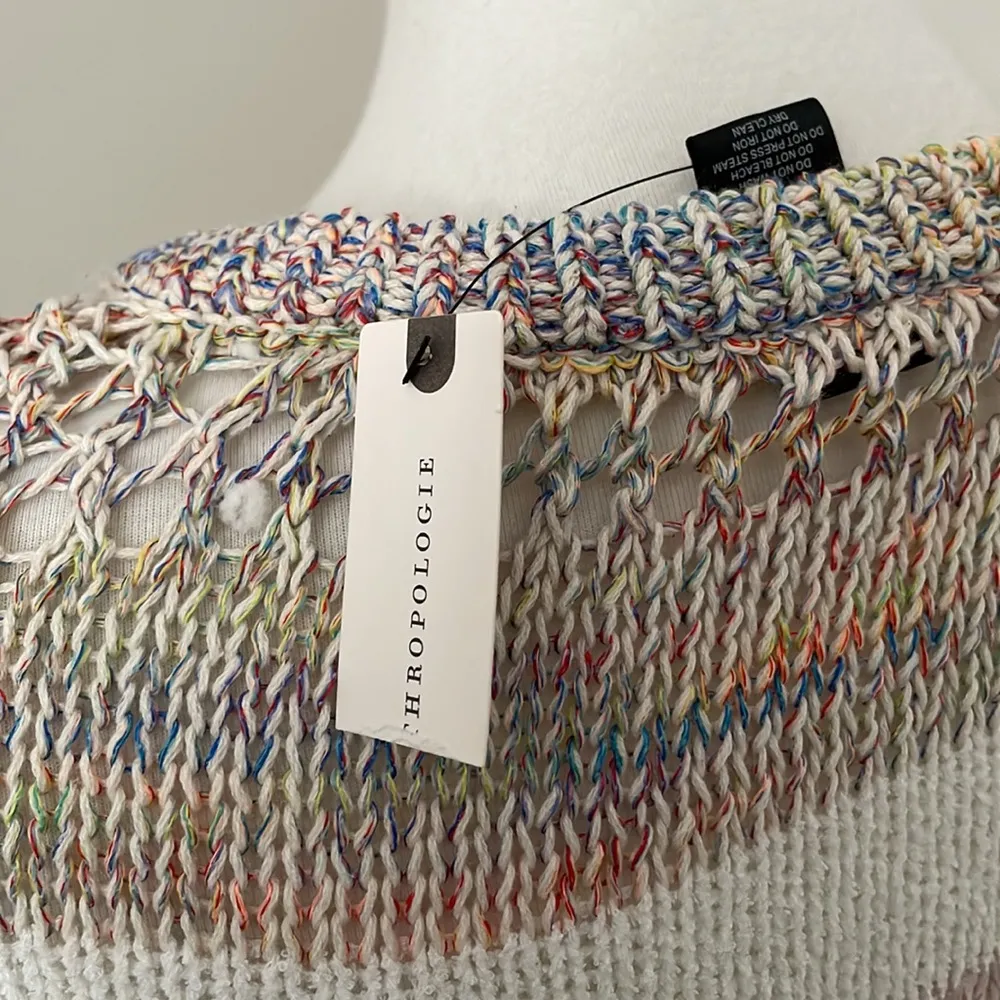 Cute and Trendy Brand New Anthropologie Multicolored Knit Sweater Vest - Image 5