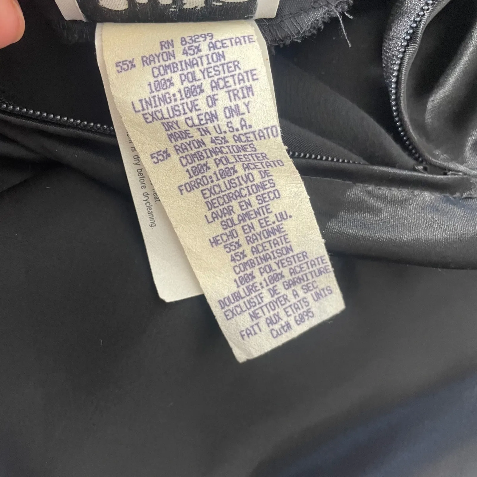 Vintage Y2K Jump Apparel‎ Co. Black Sequin Satin Gown Lace - Image 11