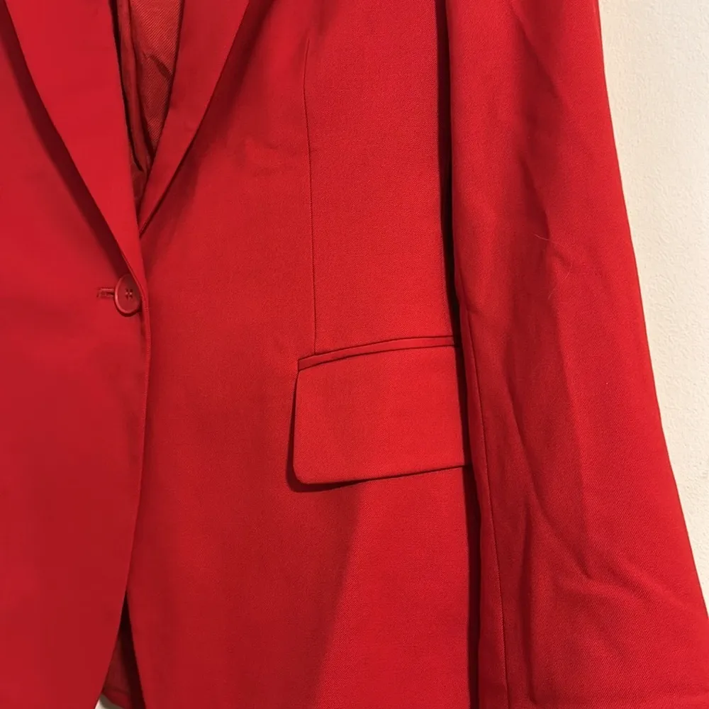 Stella McCartney  single breasted 100% wool red jacket blazer spring 38 - 2 - Image 6